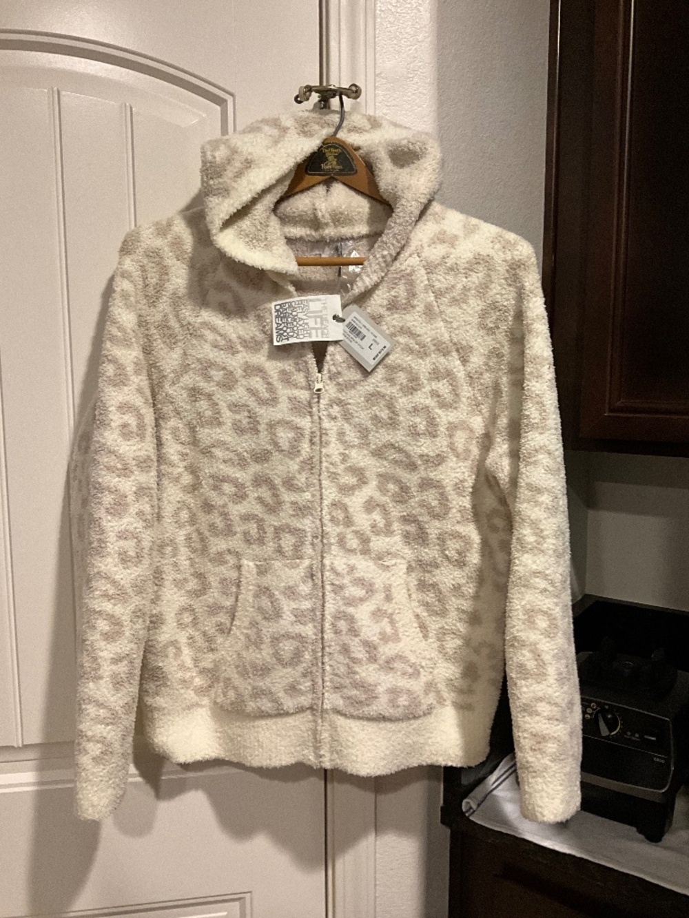 Barefoot Dreams Leopard Print Plush Zip Hoodie